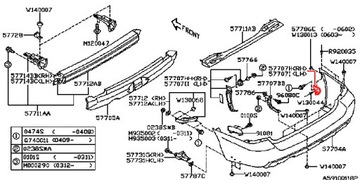 фото thumb №3, Subaru forester 02-08 ползун крепление бампер зад