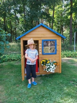 Деревянный садовый домик для детей Матеуш