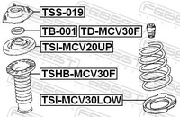 фото thumb №3, Захист амортизатора перед tshb-mcv30f febest lexus