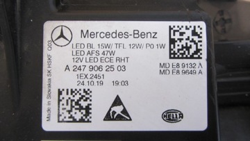 фото thumb №13, Передня ліва лампа mercedes w247 b-klasa повний led