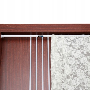DRĄŻEK KIJ PRYSZNICOWY ZASŁONY POD PRYSZNIC TELESKOPOWY STALOWY 55-90 CM