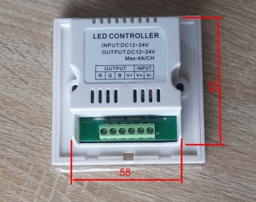 Настенная панель контроллера RGB LED + сенсорный пульт дистанционного управления