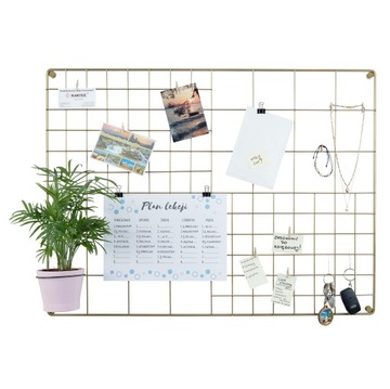Organizer Tablica kratka z drutu 60x40 kol. czarny