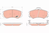 фото thumb №13, Trw тормозные диски + тормозные колодки перед hyundai sonata v 280mm