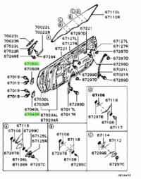 фото thumb №7, Петля дверь перед mitsubishi l200 pajero montero oem номер mb574274