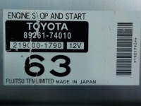 фото thumb №5, Toyota iq 1.3 vvti 10r 3d модуль блок управления  ecu 89261-74010 219000-1790