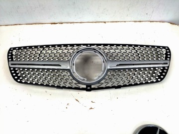 фото thumb №10, Решётка радиатора решётка радиатор mercedes vito w447 рестайлинг 2019- diamant серебряный bez kam