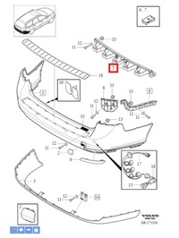 фото thumb №1, Абсорбер volvo v50 08-12r