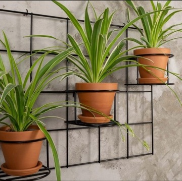 KWIETNIK WISZĄCY KRATKA PERGOLA METAL+ KOSZYKI