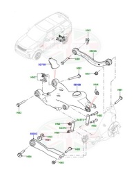 фото thumb №2, Подкладка регулировочный заднего рычага land rover range rover lr037708