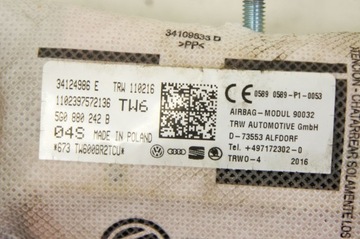 фото thumb №6, Sn270 seat leon iii подушка безпеки подушка сидіння 5g0880242b права