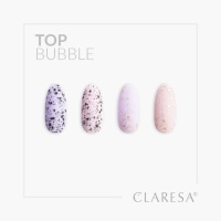 Несмываемый гибридный лак Claresa TOP BUBBLE BLACK MATT NO WIPE 5g