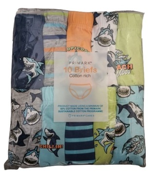 Трусики SHARK PRIMARK, 9-10 лет, 140 см, 10 шт.