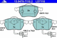 фото thumb №1, Тормозные колодки тормозные перед seat alhambra, superb