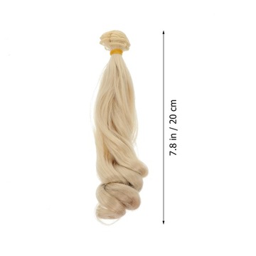 Парик для куклы Bjd, вьющиеся волосы, локоны, ряд, 5 шт.