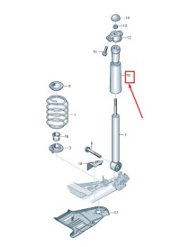 Купить Audi a3 sportback 8v задний shock абсорбер стоп buffer 5q0511358k original, фото thumb