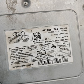 фото thumb №8, Audi a7 s7 4g 2017 панель / радіопрогравач cd/dvd/gps