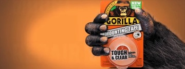 Лента монтажная двусторонняя Gorilla бесцветная 1,5 м.
