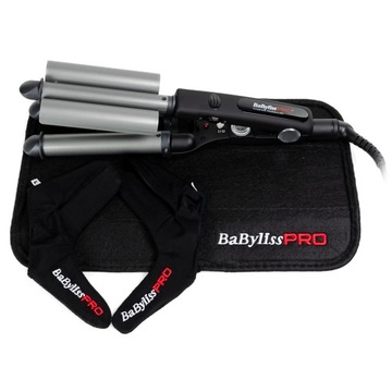BABYLISS PRO BAB2269TTE щипцы для завивки тройные ТИТАНОВЫЕ ПЛЁВКИ