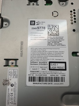 фото thumb №6, Opel mokka i a 12-15 радіо навігація панель керування 23499778