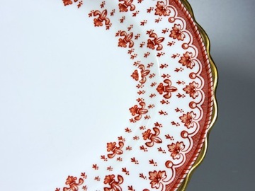 Королевское блюдо Fleur De Lys Red Spode