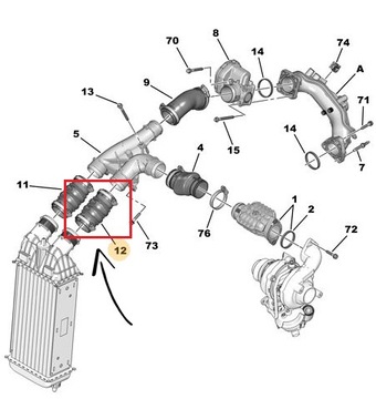 фото thumb №12, Шланг інтеркулер peugeot 1,6hdi