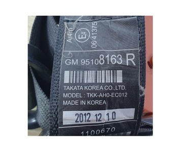 фото thumb №2, Mokka a 2012- pas безопасности правые зад