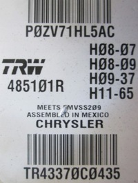 фото thumb №10, Chrysler town country pas левый правый ii iii ряд dodge grand caravan задняя