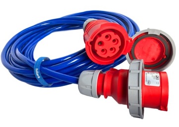 Przedłużacz GUMOWY IP67 H07BQ-F 5x2,5 30m 16A PUR