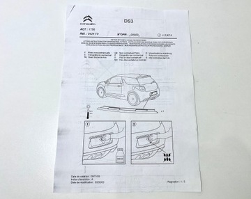 фото thumb №8, Планка номерного знака реєстраційний citroen ds3