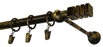 Карниз металлический, диаметр 19, одинарный, 340 см