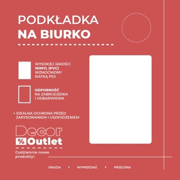 Podkładka Na Biurko Pod Klawiaturę z Printem Eteryczne Kwiaty 100x50 cm