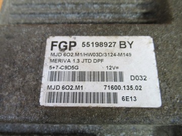 фото thumb №3, Комп'ютер набір стартовий opel meriva a 1,3 cdti 55198927 by mjd6o2.m1 hw03d