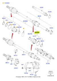 фото thumb №13, Захист шарнір ford focus 1998-2005 оригінальний номер 1152463