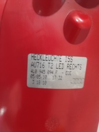 Фара задняя правый  правая  задний led audi q7 4l рестайлинг  4l0945094f европа Киев, фото thumb