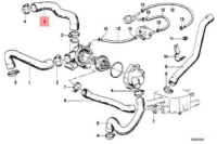 Пабтрубок  водяной термостата системы охлаждение bmw e21 e28 1276385 11531276385 новый Киев, фото thumb