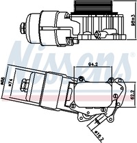 фото thumb №2, Корпус фільтра масла nis 90703 90703