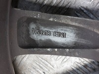 фото thumb №11, Диски алюмінієві комплект 4штуки 7.5jx18 et41 5x110 fi65,1 opel k945esi7