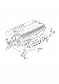 фото thumb №16, 8w1853189a 1nk молдинг dekor панели audi a5 f5 8w