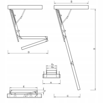 NAJCIEPLEJSZE Schody NORDIC Wyłaz 0,44W/m2K 130x80 uszczelka +wkręty GRATIS