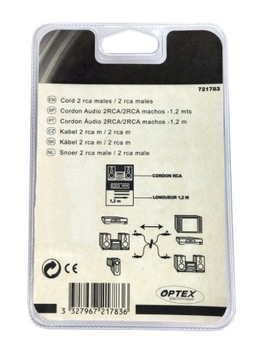 Кабель 2 x RCA Chinch 120 см Optex