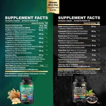 Комплекс Dynamic Vitality: мультивитамины с морским мхом и мощное мумие