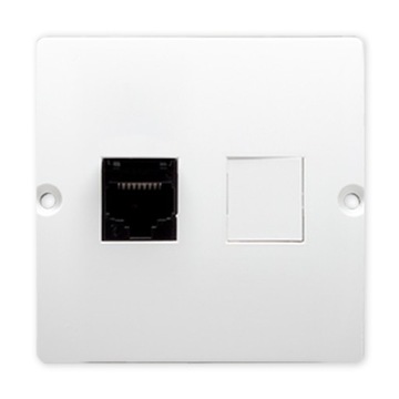 GNIAZDO KOMPUTEROWE 1x kat5 RJ45 BIAŁE SIMON BASIC