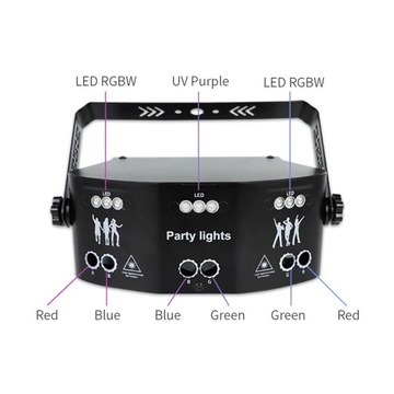 Лазерное сценическое освещение RGB LED15 Eye