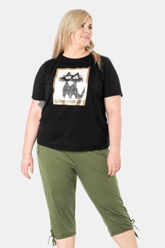Duże Krótkie Spodenki Damskie Rybaczki 8162-7 5XL