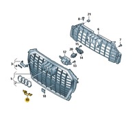 фото thumb №1, Накладка защита передний камеры audi q3 aso оригинал
