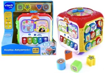 VTECH ACTIVITY CUBE ОБРАЗОВАТЕЛЬНАЯ СВЕТОВАЯ ЗВУКОВАЯ ИГРУШКА В ПОДАРОК