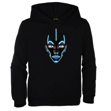 BLUZA CZARNA KANGURKA MASKA CYBORG 140/146