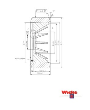 Колесо ведущее LINDE 343/135 AS:7 90мм WICKE