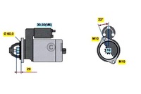 фото thumb №2, Bos0 986 021 320 стартер 12v, 1,7kw mercedes